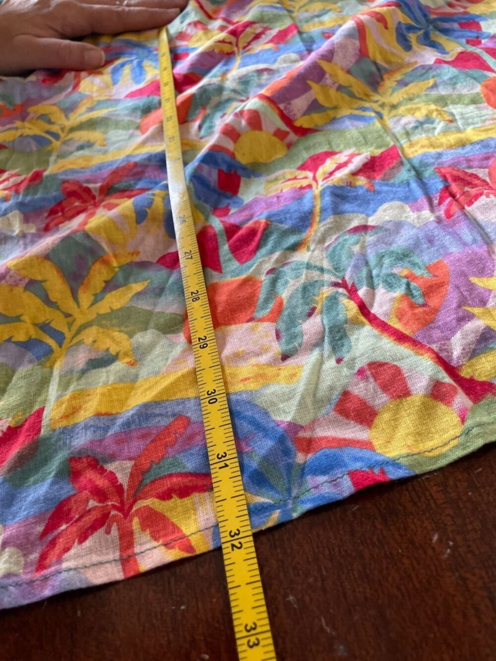 NWT Marine Layer Ryan Midi Slip Skirt Tropical Palm SZ 6 Vacation Wear - Picture 11 of 12